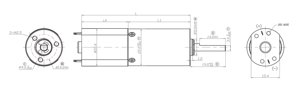 Alto gioco laterale assiale del motore 12V-24VDC dell'ingranaggio di coppia di torsione dello SGS 1875rpm per l'aspirapolvere 0